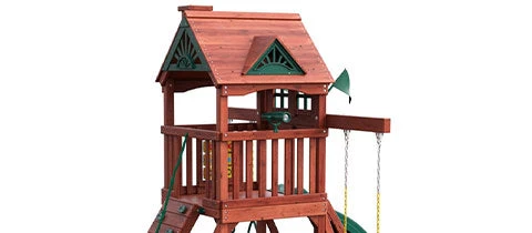 Small Wooden Swing Sets Gorilla Five Star Space Saver Swing Set for sale