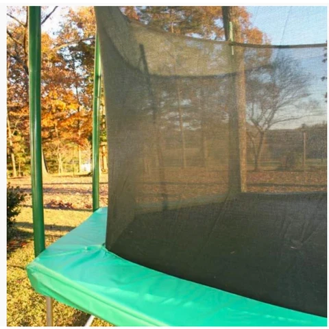 setup pole, strap and enclosure net of the trampoline
