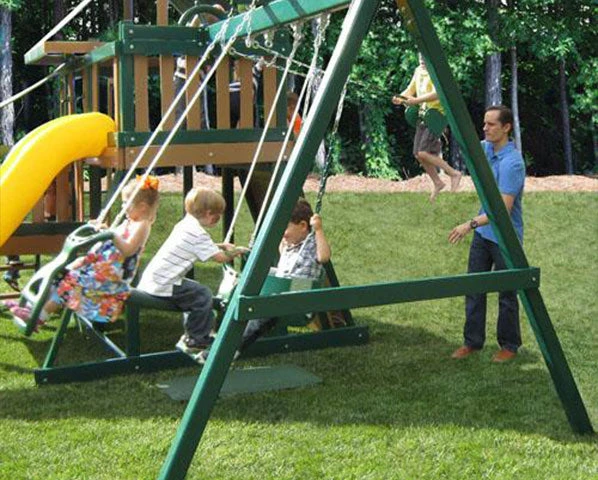 What are the parts of the swing sets made in the USA