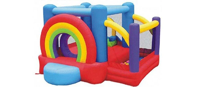rainbow design indoor inflatable bouncer