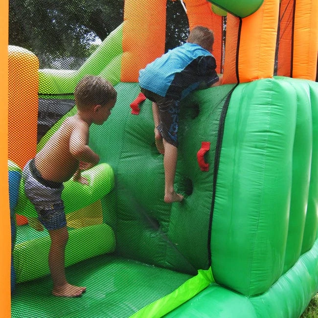 KidWise Endless Fun 11 in 1 Inflatable Bounce House with Waterslide