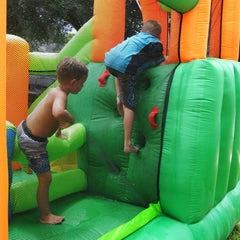KidWise Endless Fun 11 in 1 Inflatable Bounce House with Waterslide