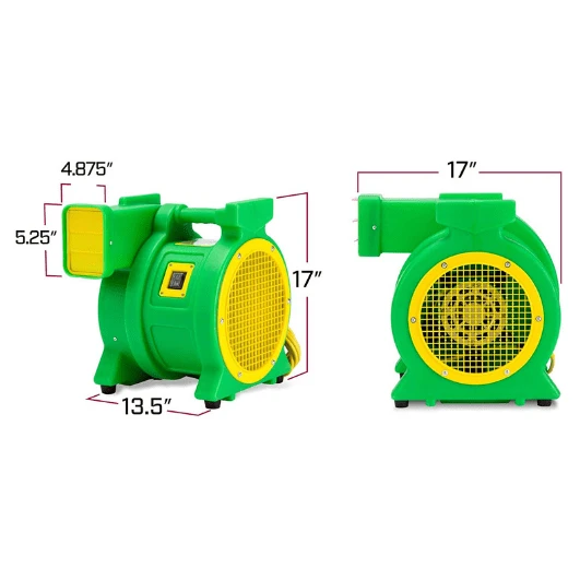 B-AIR Kodiak 1 HP Bounce House Blower, Green