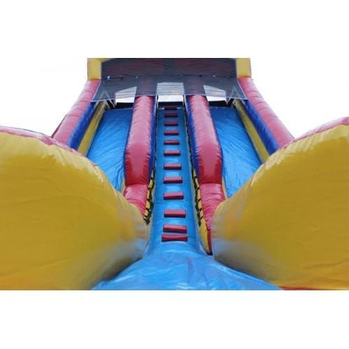 20'H Dual Lane Inflatable Wet/Dry Slide With Pool