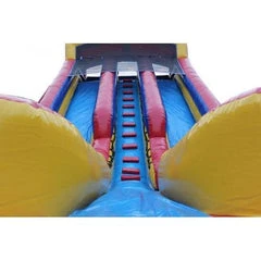 20'H Dual Lane Inflatable Wet/Dry Slide With Pool