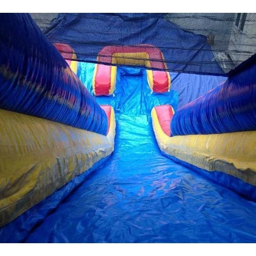 20'H Dual Lane Inflatable Wet/Dry Slide With Pool