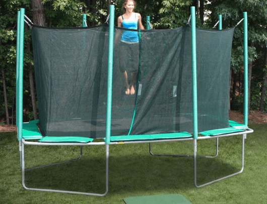 Magic Circle 9' x 14' Rectangle Trampoline With Safety Enclosure