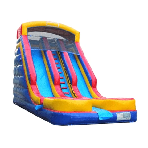 commercial inflatable water slide with dual lanes by moonwalk usa