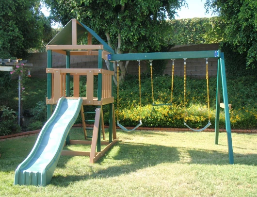 congo safari outdoor swing set by kidwise